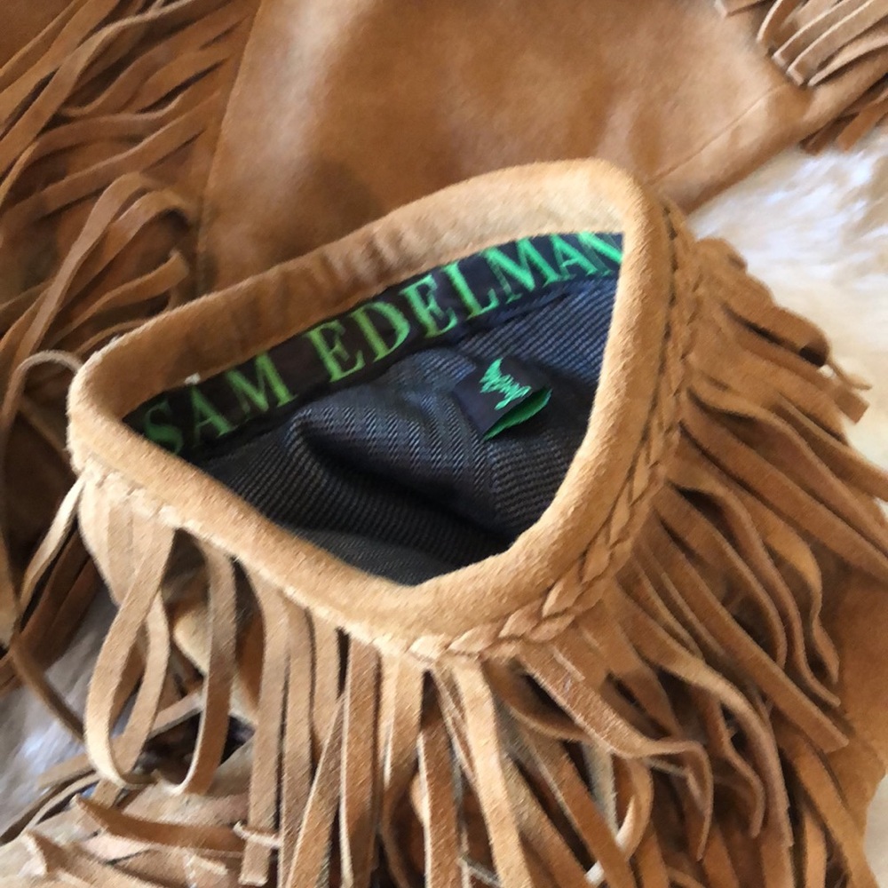 Sam Edelman Suede Fringe Boots - Picture 5 of 6